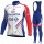 Groupama Fdj 2018 Fietskleding Set Wielershirt Lange Mouw+Lange Fietsbroeken Bib