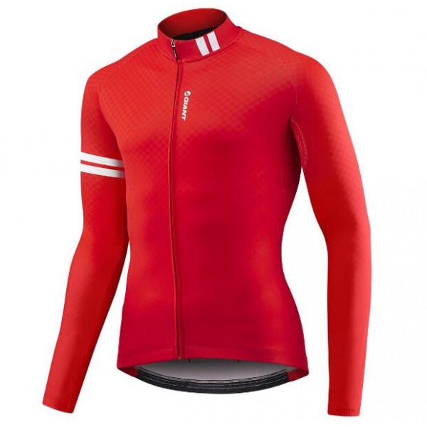 Giant Podium Wielershirt Lange Mouw Red/White