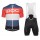 POC Essential Prismane Multi Red Fietskleding Set Wielershirt Korte Mouwen+Korte Fietsbroeken Bib