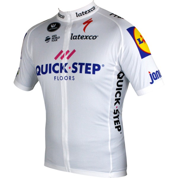 Quick-Step Floors 2018 Tour Special Edition Wit Wielershirt Korte Mouw