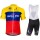 Quick Step Floors Ecuadorian Champion 2018 Fietskleding Set Wielershirt Korte Mouw+Korte Fietsbroeken Bib