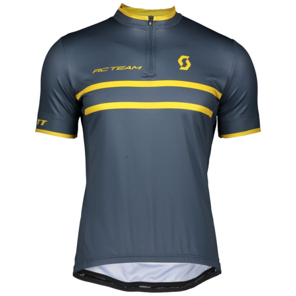 SCOTT RC TEAM 20 Wielershirt Korte Mouw Nightfall Blue/Ochre Yellow