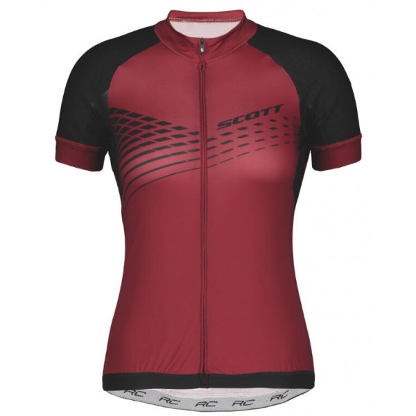 Scott RC Dames PREMIUM ITD Wielershirt Korte Mouw Merlot Red/Black