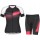 Scott RC PRO Dames Dames Fietskleding Set Wielershirt Korte Mouwen+Korte Fietsbroeken Black/Azalea Pink