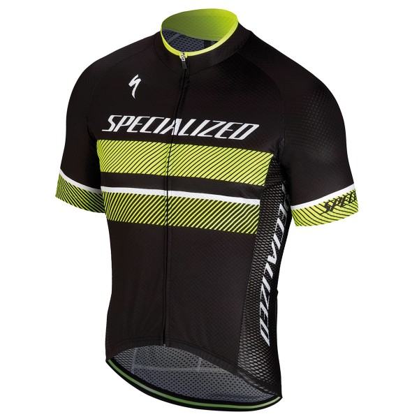 Specialized RBX Comp Logo-Geel Wielershirt Korte Mouw