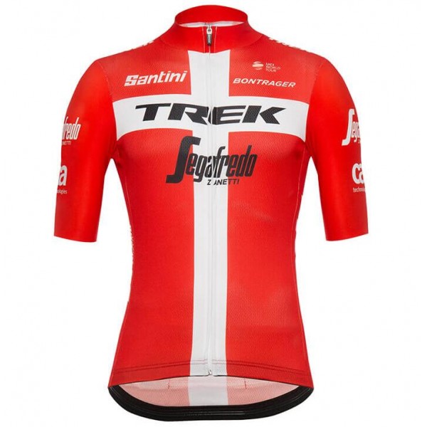 Trek-Segafredo Danish Champion 2018 Wielershirt Korte Mouw