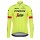 Trek Segafredo 2018 Fluo Geel Wielershirt Lange Mouw