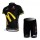 McDonald Legea Pro Team Wielerkleding Set Wielershirts Korte+Korte Fietsbroeken Zwart