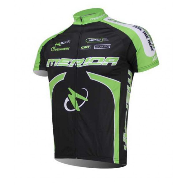 Merida 2014 Wielershirt Met Korte Mouwen Zwart Groen