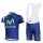 Movistar Teams Fietskleding Set Fietsshirt Met Korte Mouwen+Korte Koersbroek Blauw