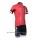 Nalini Functicnal TI Wielerkleding Set Set Wielershirts Korte Mouw+Fietsbroek Rood