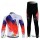 Nalini Pro Team Fietskleding Set Wielershirts Lange Mouw+Lange Fietsbroeken Rood Wit