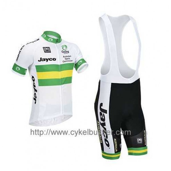 Australia Teams Fietskleding Set Fietsshirt Met Korte Mouwen+Korte Koersbroek