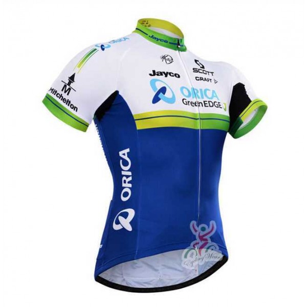 2015 ORICA GreenEDGE Wielershirt Met Korte Mouwen