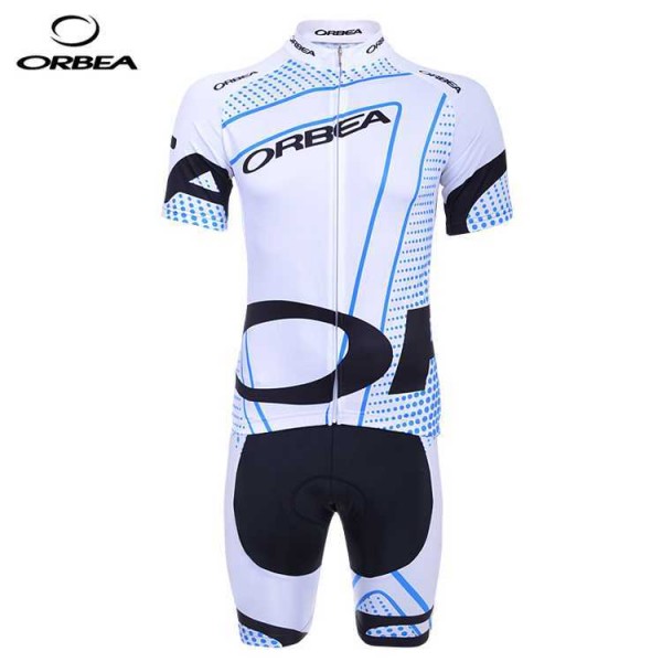 Orbea 2014 Wielerkleding Set Set Wielershirts Korte Mouw+Fietsbroek Wit