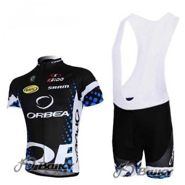 Orbea Pro Team Fietskleding Set Fietsshirt Met Korte Mouwen+Korte Koersbroekblauw