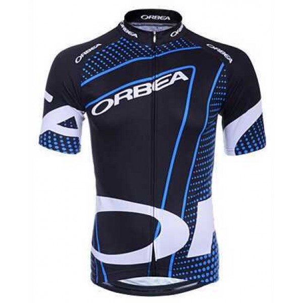 2015 Orbea Zwart Blauw Wit Wielershirt Met Korte Mouwen