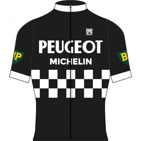 PEUGEOT BP MICHELIN BLACK Wielershirt Korte Mouw