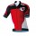 2016 Pearl Izumi Korte Mouwen Rood Zwart Wit