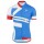 2016 Pinarello Wielershirt Korte Mouw Rood Blauw Zwart