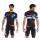 2016 Pinarello Fietskleding Set Fietsshirt Met Korte Mouwen+Korte Koersbroek Zwart Rood Blauw