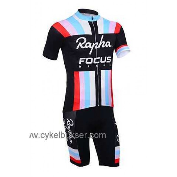 Teams Rapha Focus Wielerkleding Set Set Wielershirts Korte Mouw+Fietsbroek