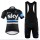 2016 SKY Pro Fietskleding Set Fietsshirt Met Korte Mouwen+Korte Koersbroek Zwart Blauw02