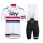 2016 SKY Pro Fietskleding Set Fietsshirt Met Korte Mouwen+Korte Koersbroek Rood Wit