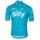 2017 Sky Wielershirt Met Korte Mouwen Blauw