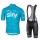 2017 Sky Fietskleding Set Fietsshirt Met Korte Mouwen+Korte Koersbroek Blauw