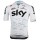 Team Sky 2017 Aero Race Wielershirt Korte Mouw Wit