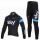 2013 Teams Sky Wielerkleding Set Wielershirt Lange Mouw+Lange Fietsbroeken Zwart Blauw