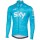 2017 Sky Wielershirt Lange Mouw Blauw