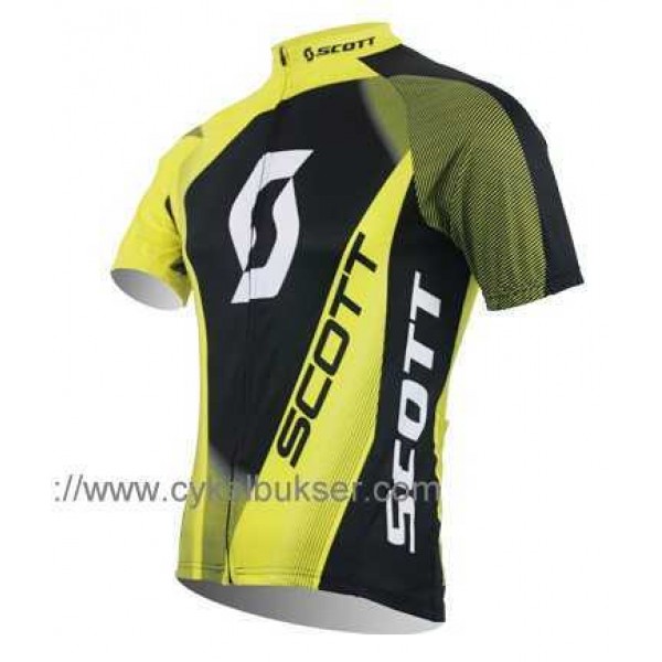 SCOTT RC Pro Wielershirt Met Korte Mouwen Groen Zwart