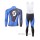 SCOTT RC Pro Wielerkleding Set Wielershirt Lange Mouw+Lange Fietsbroeken Bib Blauw