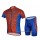 Spider-Man Wielerkleding Set Wielershirts Korte Mouw+Fietsbroek Rood Blauw