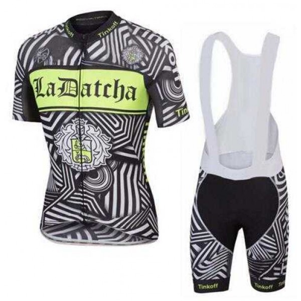 2016 Ladatcha Tinkoff Zebra Fietskleding Set Fietsshirt Met Korte Mouwen+Korte Koersbroek