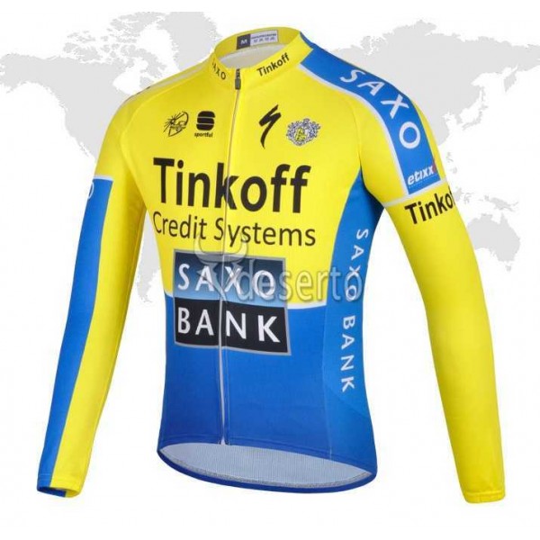 Saxo Bank Tinkoff 2014 Wielershirt Lange Mouwen