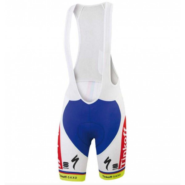 2015 Tinkoff Korte Koersbroek Rood Blauw