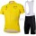 Tour De France Gele Fietskleding Set Fietsshirt Met Korte Mouwen+Korte Koersbroek