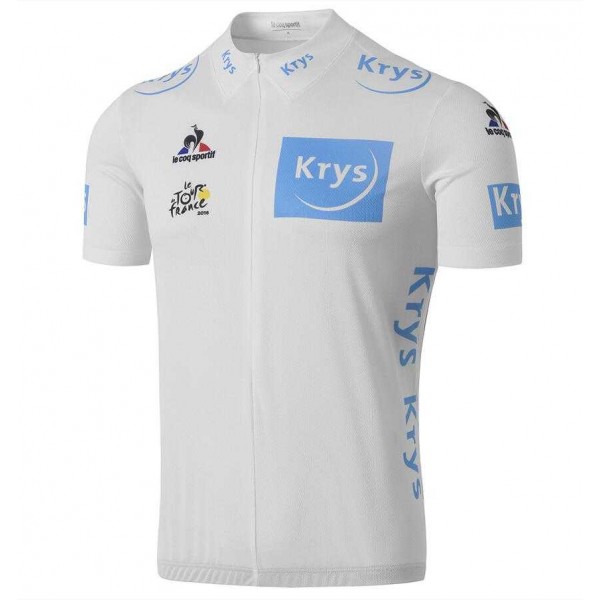 2016 KRYS TOUR DE FRANCE Wielershirt Met Korte Mouwen Wit