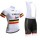 2017 Trek Fietskleding Set Fietsshirt Met Korte Mouwen+Korte Koersbroek Wit