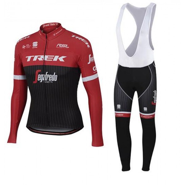 2017 Trek Fietskleding Wielershirt Lange Mouw+Lange Fietsbroeken Bib