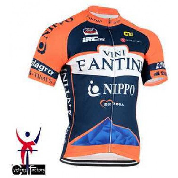 2015 Vini Fantini NIPPO Wielershirt Met Korte Mouwen