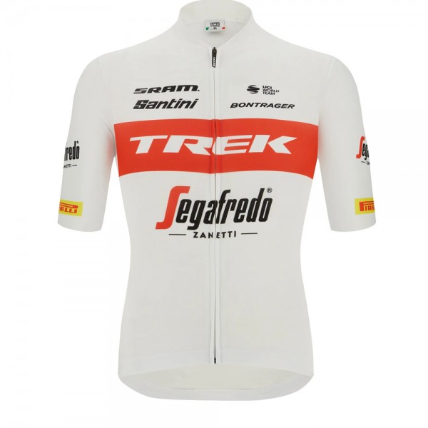 Fietskleding Profteams Trek Segafredo White 2022 Wielerkleding Fietsshirt Korte Mouw 6snoR