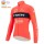 Fietskleding Profteams Winter Fleece Trek Segafredo 2022 Pro Fietsshirt Lange Mouw rood dWyBF