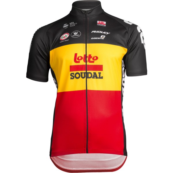 LOTTO SOUDAL Belgian Time Trial Champ 2019 Wielershirt Korte Mouw