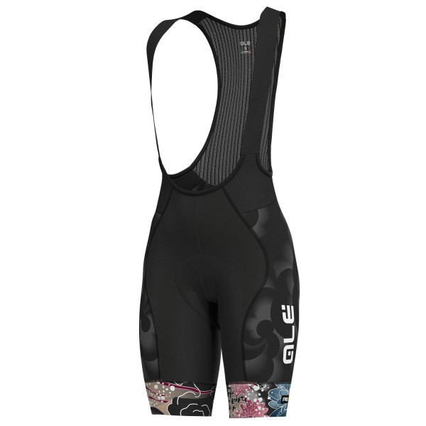 Dames Ale Graphics PRR Ocean-Zwart Korte Fietsbroeken Bib