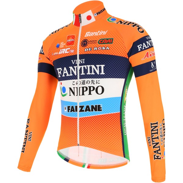 Vini Fantini Nippo Faizane 2019 Wielershirt Lange Mouw